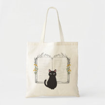 Minimalistisk svart katt Linjerad Journal Bok Kons