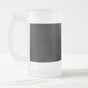 Minimalistisk svart katt siluett frostat ölglas
