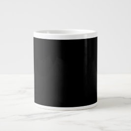 Minimalistisk svart katt siluett jumbo mugg