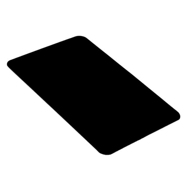 Minimalistisk svart katt siluett  magnet (Högersidan)