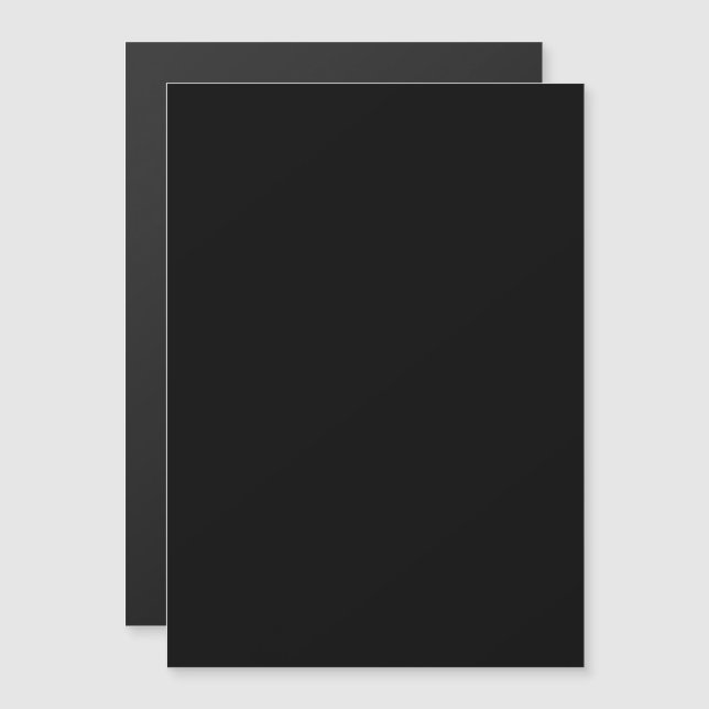 Minimalistisk svart katt siluett  magnetisk inbjudningskort (Fram/baksida)
