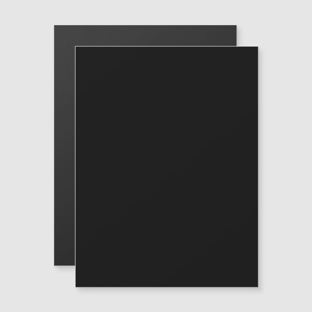Minimalistisk svart katt siluett  magnetisk inbjudningskort (Fram/baksida)