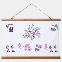 Minimalistisk Svart Lily Botanisk Linje Konst Illu