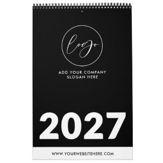 Minimalistisk svart logotyp för företag Promotiona Kalender