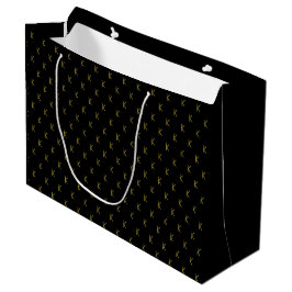 Minimalistisk svart och guldmonogram