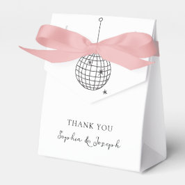 Minimalistisk svart och vit disco Boll Presentaskar