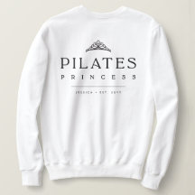 Minimalistisk svart och vit enkel Pilates-prinsess