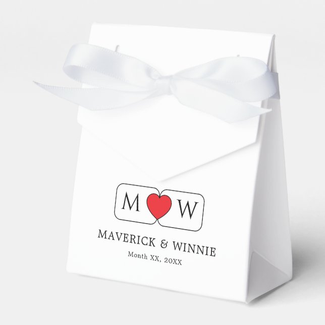 Minimalistisk svart och vit liten tält presentaskar (Framsidan Sidan)