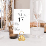 Minimalistisk svart och vit modern Bröllop Bordsnummer<br><div class="desc">Öka din bröllopsmottagningsdekoration med våra minimalistiska Svarta och vita moderna Bröllop-Bordsnummer, ett elegant och snyggt som sömlöst blandar contemporaryns utformning med tidlös elegans. Varje bordsnummer i denna samling har ett minimalistiskt svartvit färg-system som utesluter sofistikering och mångsidighet för att komplettera alla bröllop-teman eller färg-paletter. De här bordsnumren är konstruerade med...</div>
