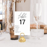 Minimalistisk svart och vit modern Bröllop Bordsnummer<br><div class="desc">Öka din bröllopsmottagningsdekoration med våra minimalistiska Svarta och vita moderna Bröllop-Bordsnummer, ett elegant och snyggt som sömlöst blandar contemporaryns utformning med tidlös elegans. Varje bordsnummer i denna samling har ett minimalistiskt svartvit färg-system som utesluter sofistikering och mångsidighet för att komplettera alla bröllop-teman eller färg-paletter. De här bordsnumren är konstruerade med...</div>