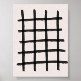 Minimalistisk svart och vit modern väggkonst