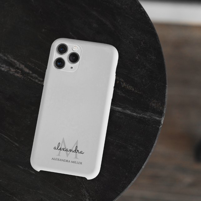 Minimalistisk svart och vit Monogram Namn (Skapare uppladdad)