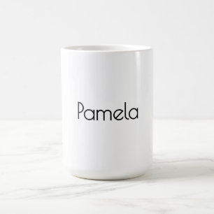 Minimalistisk svart och vit Professionell Modern N Kaffemugg