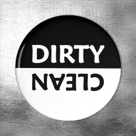 Minimalistisk Svart Och Vit Ren Smutsig Magnet