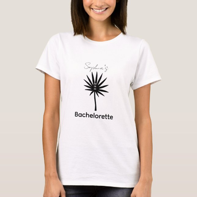 Minimalistisk Svart och Vit Sjungande Mö Hippieklä T Shirt (Framsida)