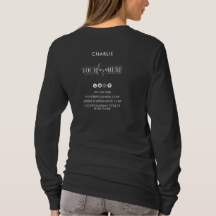 Minimalistisk svart Professionell för Logotyp i fö T Shirt