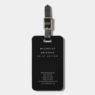 Minimalistisk svart Professionell Modern Bagagebricka