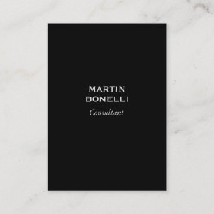 Minimalistisk svart Professionell, modern Elegant Visitkort