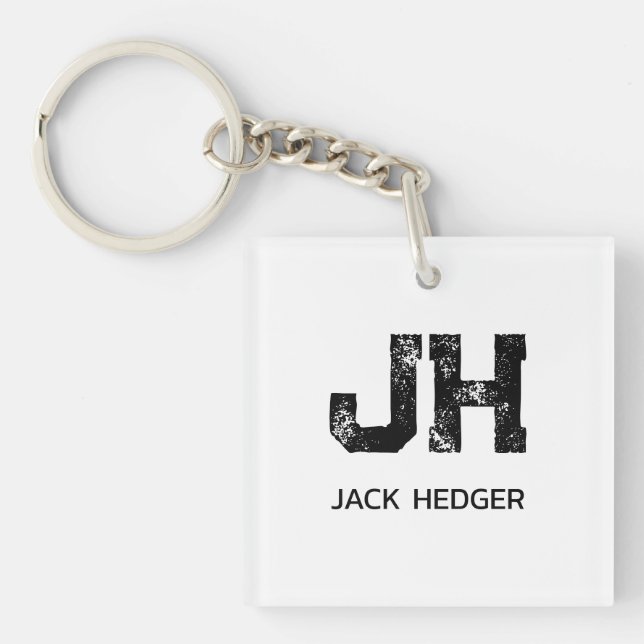 MINIMALISTISK SVART TVÅ BOKSTÄVER MONOGRAM NAMN VI (Framsidan)