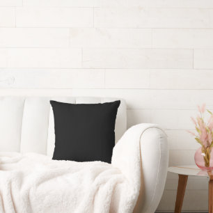 Minimalistisk svart, vanlig solid färg-elegant kla kudde