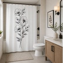 Minimalistisk svart & vit blomma