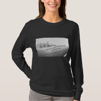 Minimalistisk svart-vit inspirerande väggkonst t shirt