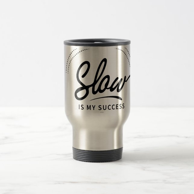 Minimalistisk svart-vit konstmugg för slow living resemugg (Center)