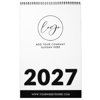 Minimalistisk svart & vit logotyp för företag Prom Kalender