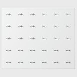 Minimalistisk svart & vit modern professionell nam presentpapper