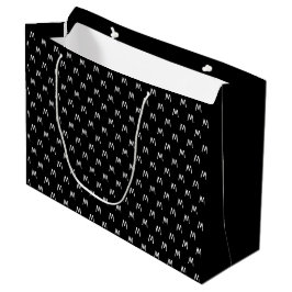 Minimalistisk svart-vit monogram
