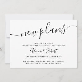 minimalistisk svart vit skrift uppskjuten nya plan inbjudningar