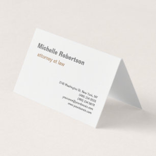 Minimalistisk svart vit slapp visitkort