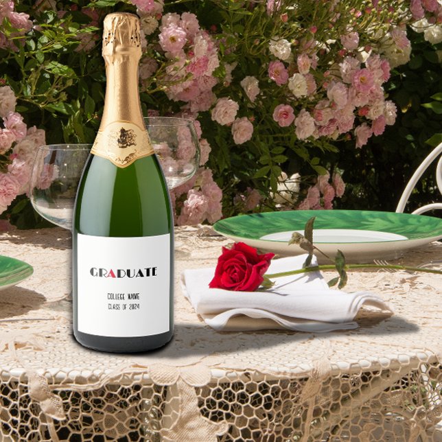 Minimalistisk svart vit studenten (Skapare uppladdad)