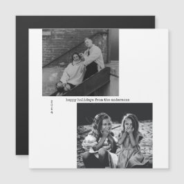 Minimalistisk svart, vit typografi - fotopaus - ju