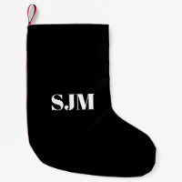 Minimalistisk svartvit Anpassningsbar monogram