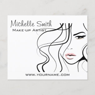Minimalistisk svartvit Elegant, feminin makeup Flygblad