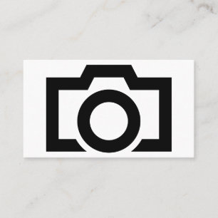 Minimalistisk svartvit fotografi visitkort