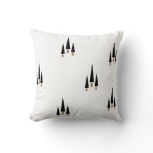 Minimalistisk svartvit Julgran