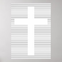 Minimalistisk svartvit kristen Kor