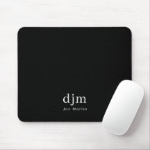 Minimalistisk svartvit monogram svart och vit Eleg