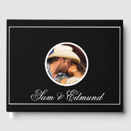 Minimalistisk svartvitt - foto gästböcker