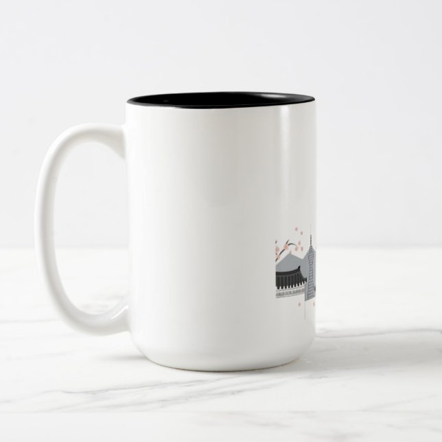 Minimalistisk sydkoreansk kaffe Mugg (Vänster)