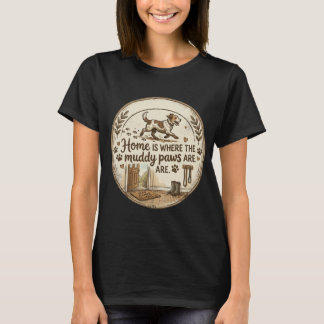 Minimalistisk T-shirt för hundälskare för män och 
