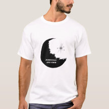 Minimalistisk T-Shirt för Månfaser | Kosmisk Natt