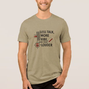 Minimalistisk T-shirt med tystnadsdeklaration – Be