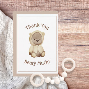 Minimalistisk Tack Beary Mycket babykläder Kort