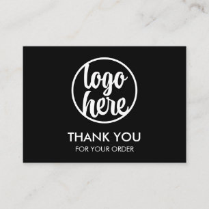 Minimalistisk Tack för anpassningsbar Logotyp Visitkort