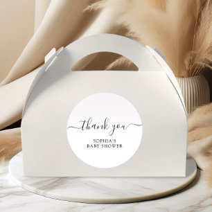 Minimalistisk Tack för modern babydusch Runt Klistermärke