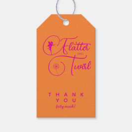 Minimalistisk Tack för modern födelsedag Presentetikett