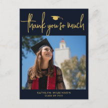 Minimalistisk Tack i det moderna marinblått Guld-s